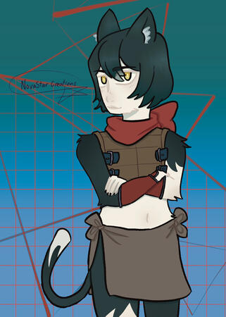 Izutsumi Print Izutsumi from the Delicious in Dungeon anime staring smugly at the camera, with her arms crossed.